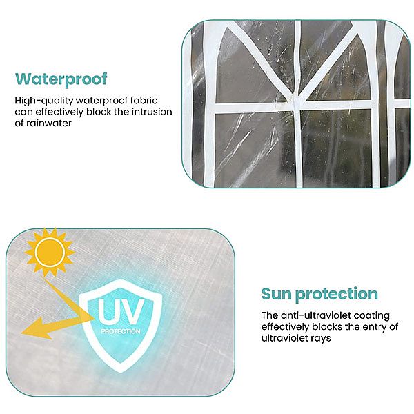 Carpa exterior con 4 paredes laterales desmontables - 10G02J