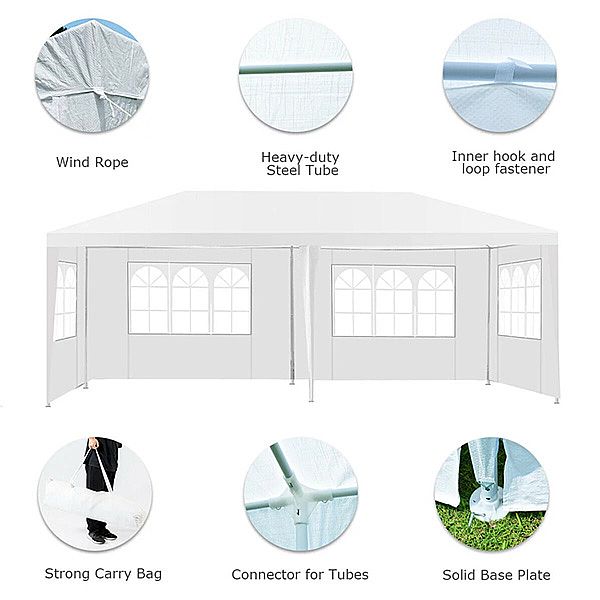 Carpa exterior con 4 paredes laterales desmontables - 10G02J