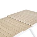 Mesa de comedor extensible de aluminio para jardín y patio - 11D04Z