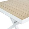 Mesa de comedor extensible de aluminio para jardín y patio - 11D04Z