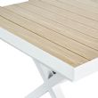 Mesa de comedor extensible de aluminio para jardín y patio - 11D04Z