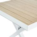 Mesa de comedor extensible de aluminio para jardín y patio - 11D04Z