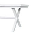 Mesa de comedor extensible de aluminio para jardín y patio - 11D04Z