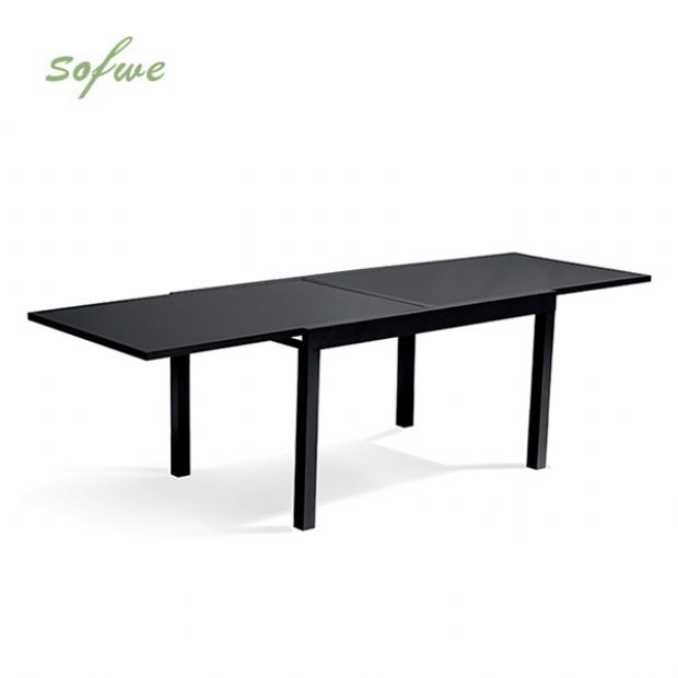 Juego de mesa de comedor plegable extensible de aluminio - 11D05I