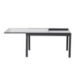 Juego de mesa de comedor plegable extensible de aluminio - 11D05I