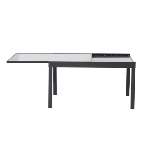 Juego de mesa de comedor plegable extensible de aluminio - 11D05I