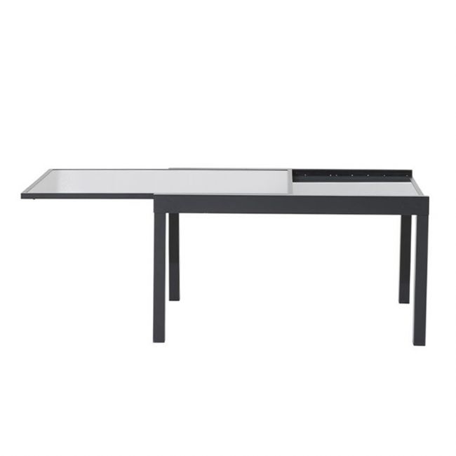 Juego de mesa de comedor plegable extensible de aluminio - 11D05I
