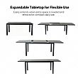 Mesa de Comedor Extensible de Aluminio para Patio con Tablero de DPC al por Mayor - 11D07H