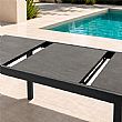 Mesa de Comedor Extensible de Aluminio para Patio con Tablero de DPC al por Mayor - 11D07H