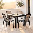 HF Patios Mesa de Comedor Exterior de Aluminio Extensible al por Mayor para Muebles de Patio y Jardín - 11D08A
