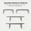 Mesa de Comedor de Aluminio Extensible con Tablero de Listones para Patio al por Mayor - 11D08B