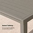 Mesa de Comedor de Aluminio Extensible con Tablero de Listones para Patio al por Mayor - 11D08B