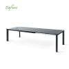 Mesa de comedor extensible plegable de aluminio con forma de mariposa - 11D08M