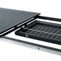 Mesa de comedor extensible plegable de aluminio con forma de mariposa - 11D08M