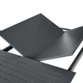 Mesa de comedor extensible plegable de aluminio con forma de mariposa - 11D08M