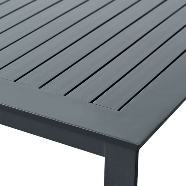 Mesa de comedor extensible plegable de aluminio con forma de mariposa - 11D08M