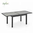 HF Patios Mesa de Comedor Extensible para Exterior con Tablero de Vidrio Templado de 5 mm con Serigrafía | Venta al por Mayor - 11D10A