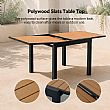HF Patios Mesa de Comedor Extensible para Exterior con Estructura de Aluminio y Tablero de Listones de WPC | Venta al por Mayor - 11D10H