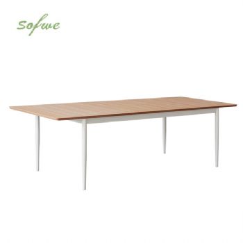 Mesa de comedor extensible para exterior con alas de...