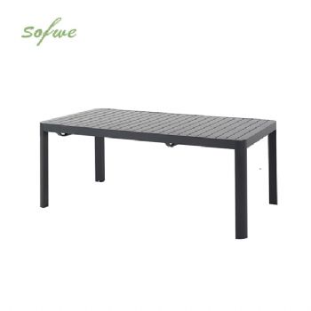 Mesa de comedor extensible de aluminio para exteriores, con...