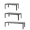Mesa de comedor extensible de aluminio para exteriores, con tablero de listones, rectangular, para patio y jardín (venta al por mayor) - 11D26C