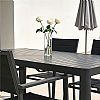 Mesa de comedor extensible de aluminio para exteriores, con tablero de listones, rectangular, para patio y jardín (venta al por mayor) - 11D26C
