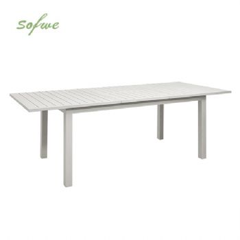 Mesa de comedor extensible de aluminio...