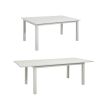 Mesa de comedor extensible de aluminio blanco para 6-8 personas - 11D26D