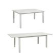 Mesa de comedor extensible de aluminio blanco para 6-8 personas - 11D26D