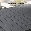 HF Patios Mesa Redonda Extensible de Aluminio para Exterior con Extensión Tipo Mariposa | Venta al por Mayor - 11D26L
