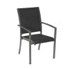 Juego de comedor de exterior de aluminio gris de 7 piezas - 11D01A