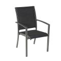 Juego de comedor de exterior de aluminio gris de 7 piezas - 11D01A