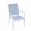 Juego de comedor de exterior de aluminio gris de 7 piezas - 11D01A