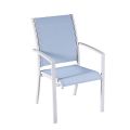 Juego de comedor de exterior de aluminio gris de 7 piezas - 11D01A