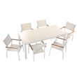 Juego de mesa y sillas de exterior de textileno de 5 piezas - 11D01C