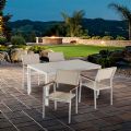 Juego de mesa y sillas de exterior de textileno de 5 piezas - 11D01C