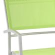 Juego de comedor de exterior de aluminio verde de 6 piezas - 11D01D