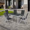 Mesa y sillas de comedor de jardín de aluminio para todo tipo de clima - 11D01F