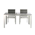 Juego de mesa de comedor para exterior para 6 personas con tablero de vidrio - 11D01G