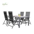 Juego de 5 muebles de comedor de jardín de aluminio - 11D01L