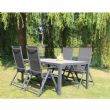 Juego de 5 muebles de comedor de jardín de aluminio - 11D01L