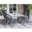 Juego de 5 muebles de comedor de jardín de aluminio - 11D01L