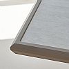 Mesa de comedor rectangular de 6 plazas para exterior, fabricada en aleación de aluminio con tablero de PS imitación madera - 11D26A