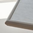 Mesa de comedor rectangular de 6 plazas para exterior, fabricada en aleación de aluminio con tablero de PS imitación madera - 11D26A