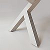 Mesa de comedor rectangular de 6 plazas para exterior, fabricada en aleación de aluminio con tablero de PS imitación madera - 11D26A