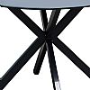 Mesa de comedor redonda para exterior con tablero de cristal esmerilado estampado de 5 mm - 11D26F