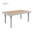 Mesa de comedor rectangular para exterior con tablero de WPC con estampado térmico - 11D26G
