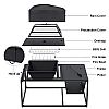 Mesa de fogata para barbacoa al aire libre de 39 pulgadas - 10H01B