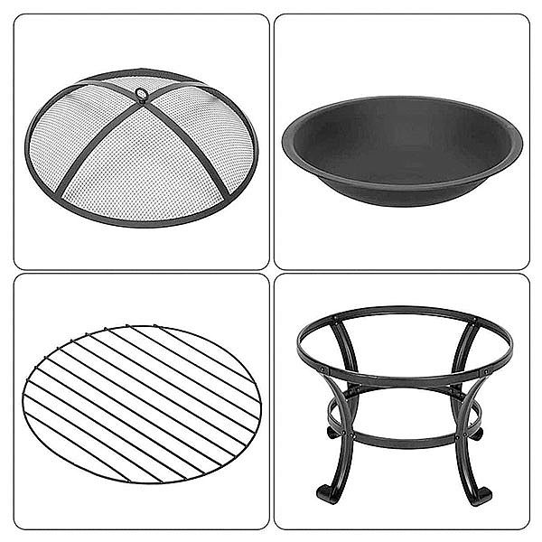 Hoyo de fuego de jardín de acero para quemar madera al aire libre al por mayor - 10H01H