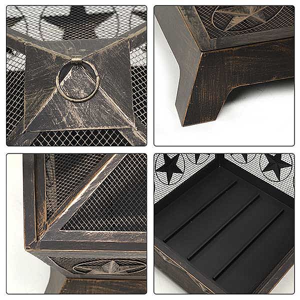 Pozo de fuego de leña para exteriores de 24 pulgadas - 10H01L